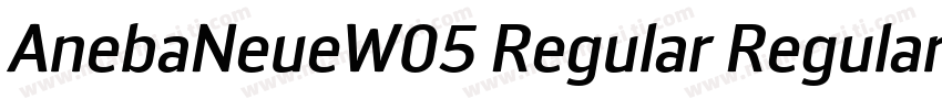 AnebaNeueW05 Regular Regular字体转换